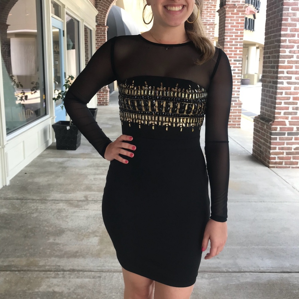 Black cocktail dress